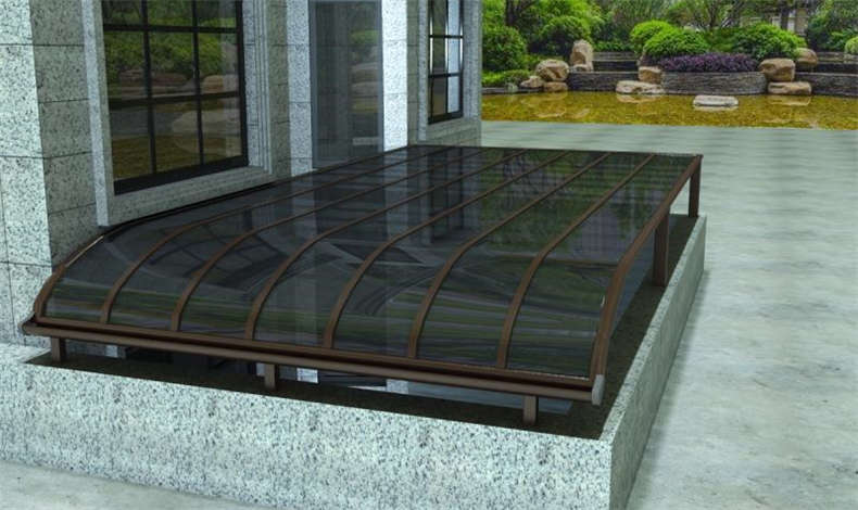 小區天井雨棚用什么材質好？