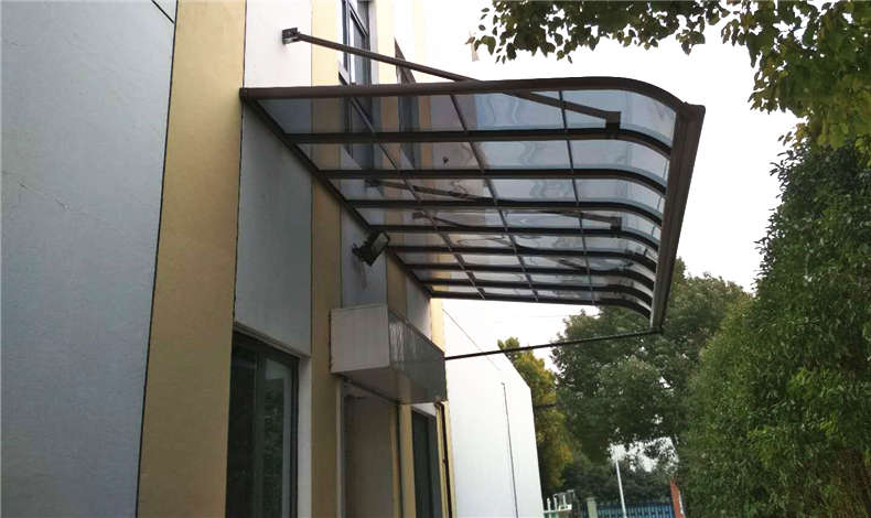 鋁合金門口雨棚不斷取締玻璃鋼結構雨棚