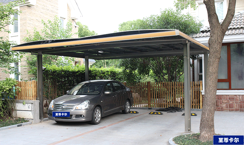 汽車棚廠家分享鋁合金車棚圖片案例，愛車要這樣保護(hù)