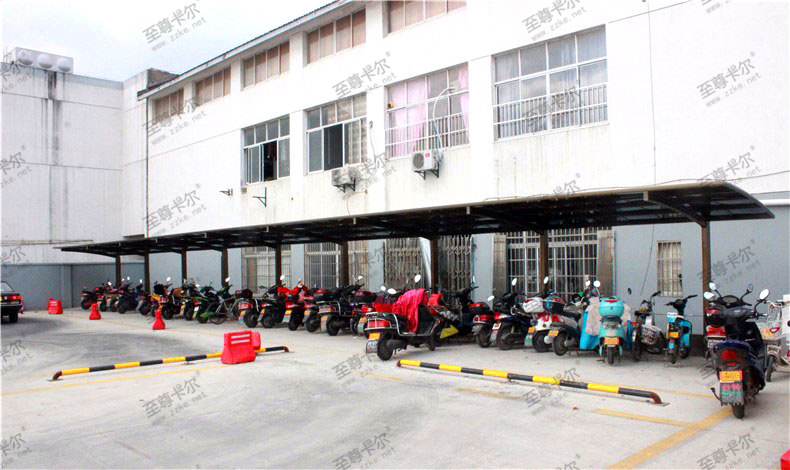 至尊卡爾鋁合金車棚進(jìn)駐吳中駕校