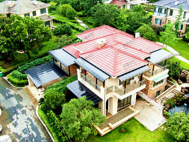 別墅庭院雨棚設(shè)計(jì)效果圖，看過這套別墅雨棚，保證你再也看不上別家的