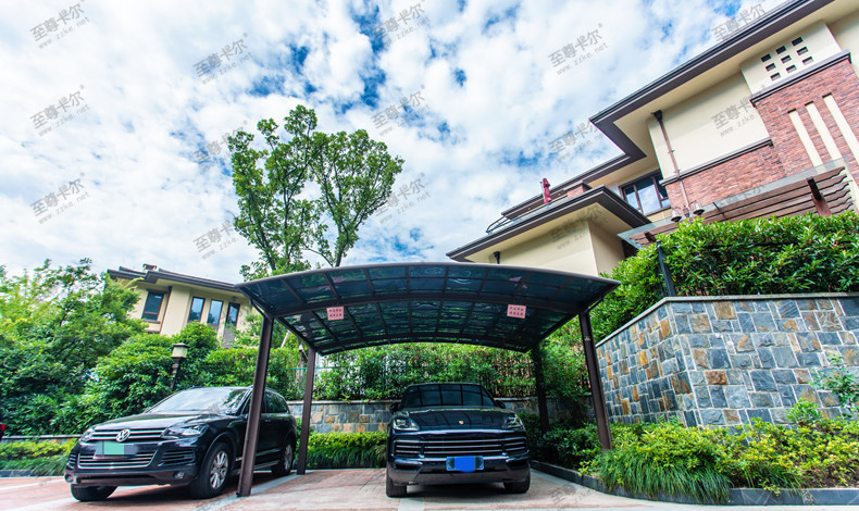 汽車停車棚效果圖，真是兼顧美觀與實用