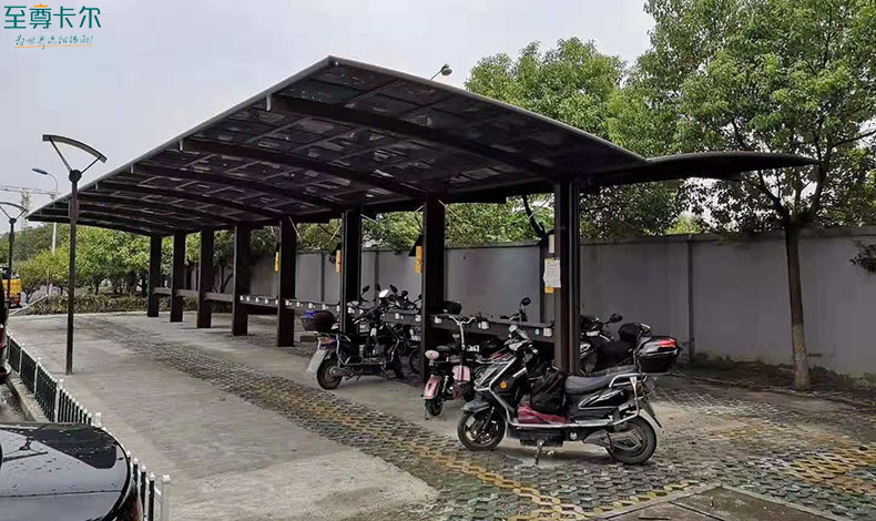 電動車充電車棚？充電自行車陽光棚圖片大全？